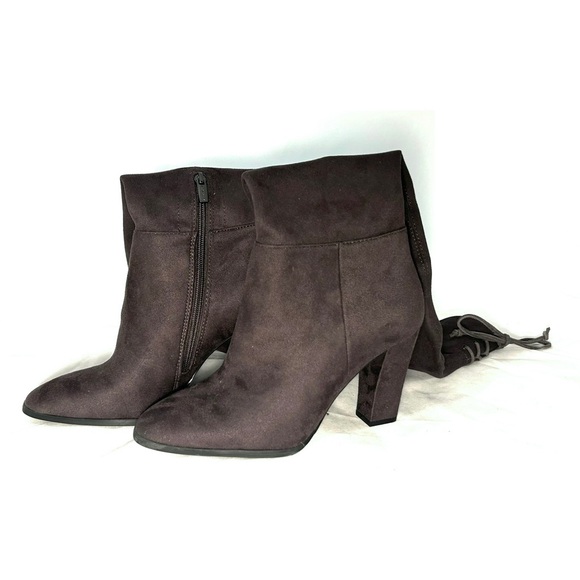 NWOB Size 8.5 Vince Camuto Tapley Brown Suede Over the Knee Thigh High Boots - Picture 3 of 14